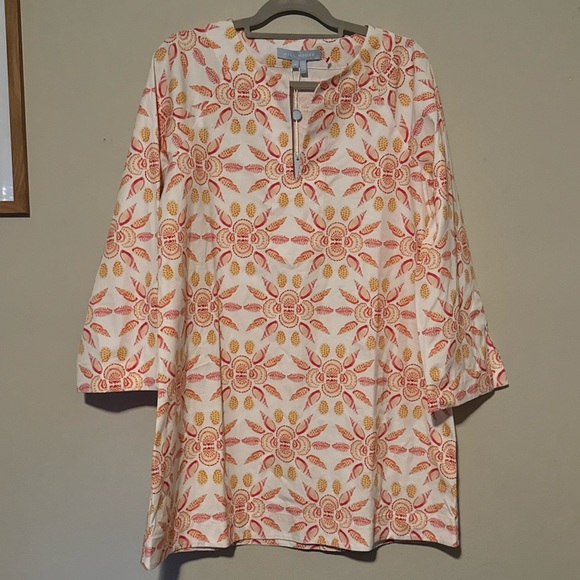 NWT Hill House Cotton Artemis Dress in  Shell Mosaic - Picture 4 of 13